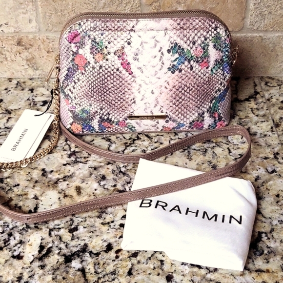 Brahmin Handbags - Brahmin Amal Piaffe Snake Print Crossbody